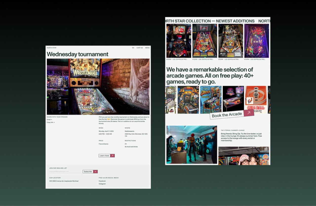 North Star screen 20