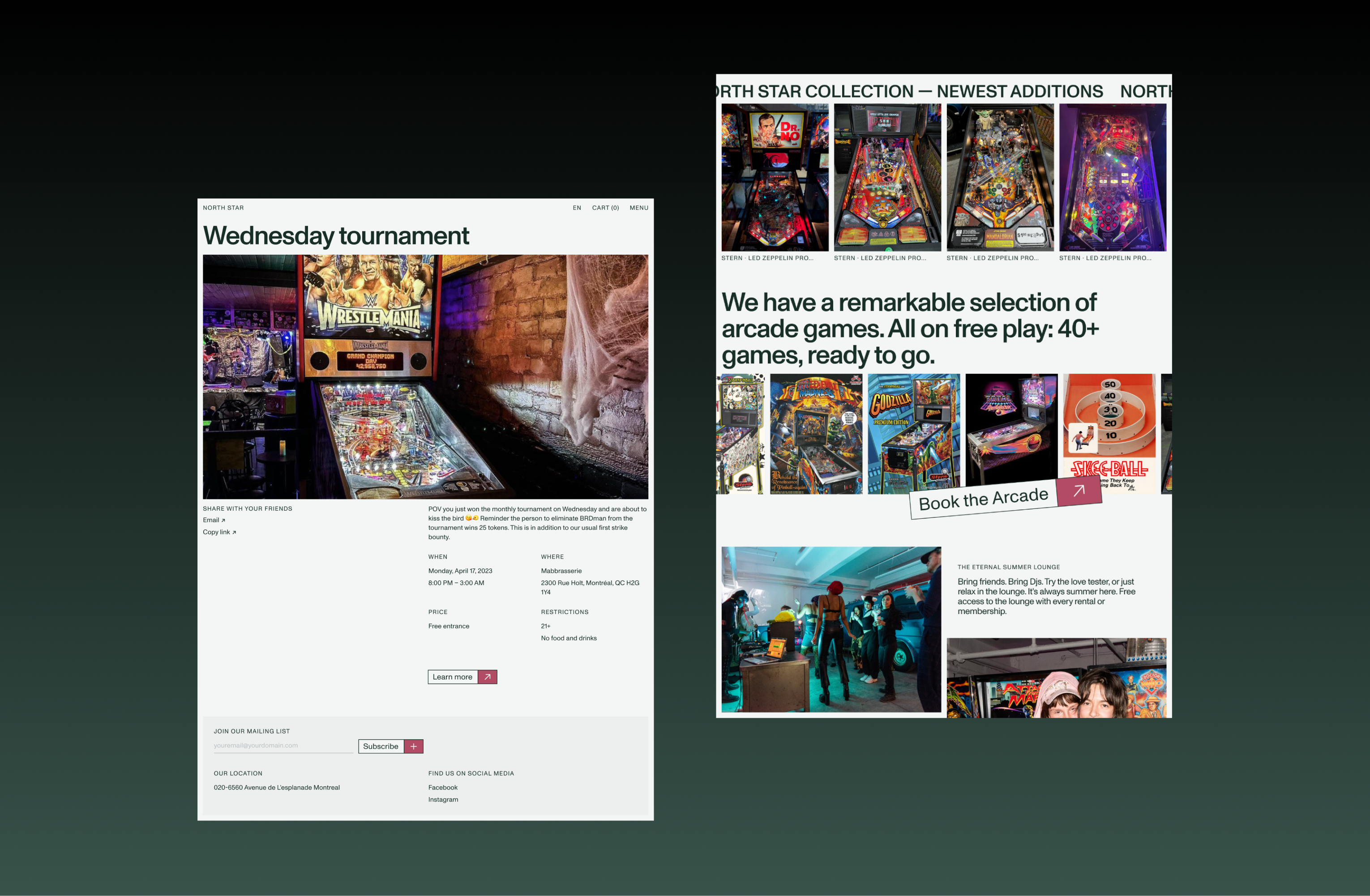 North Star screen 20