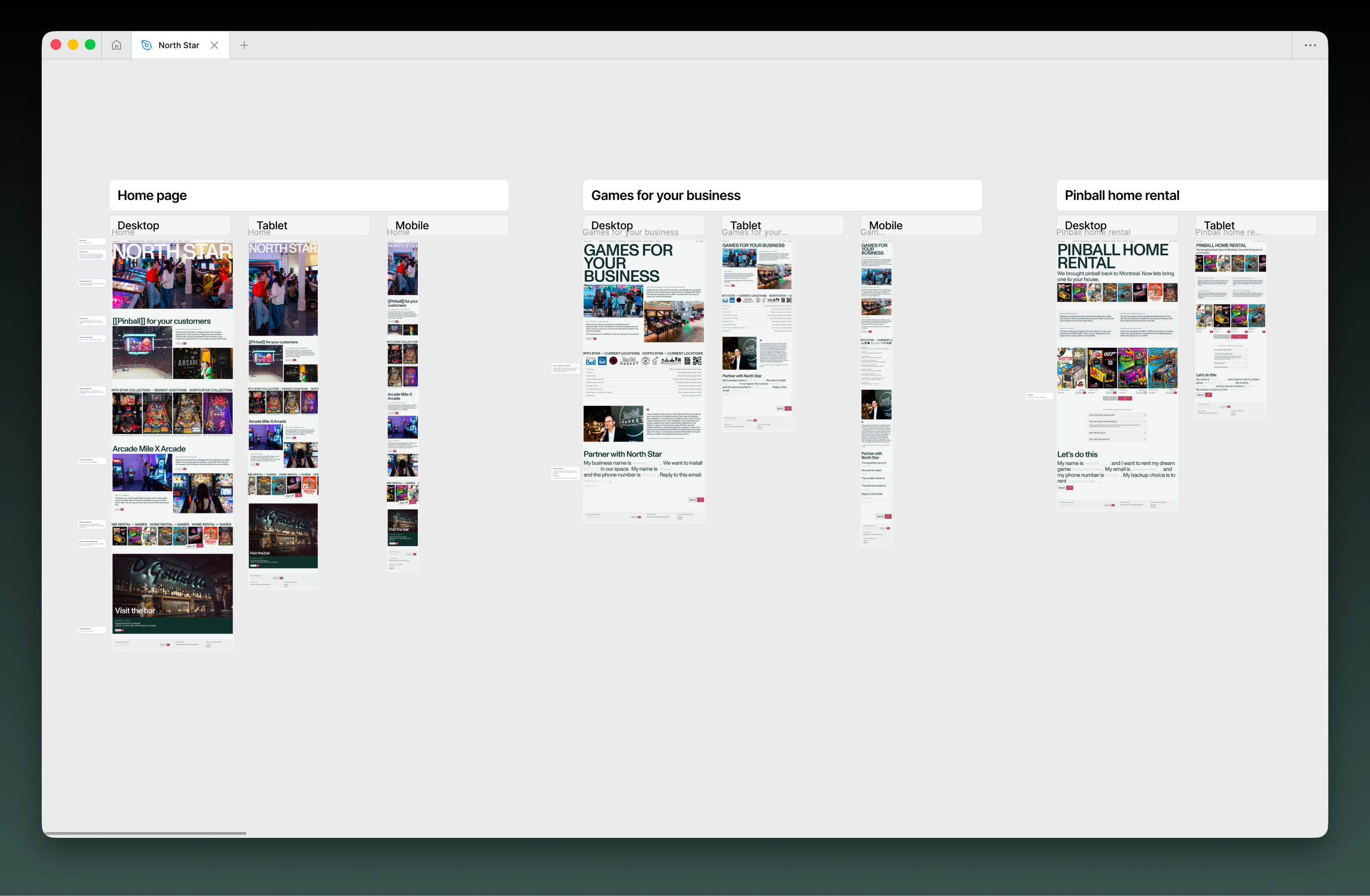 North Star screen 25