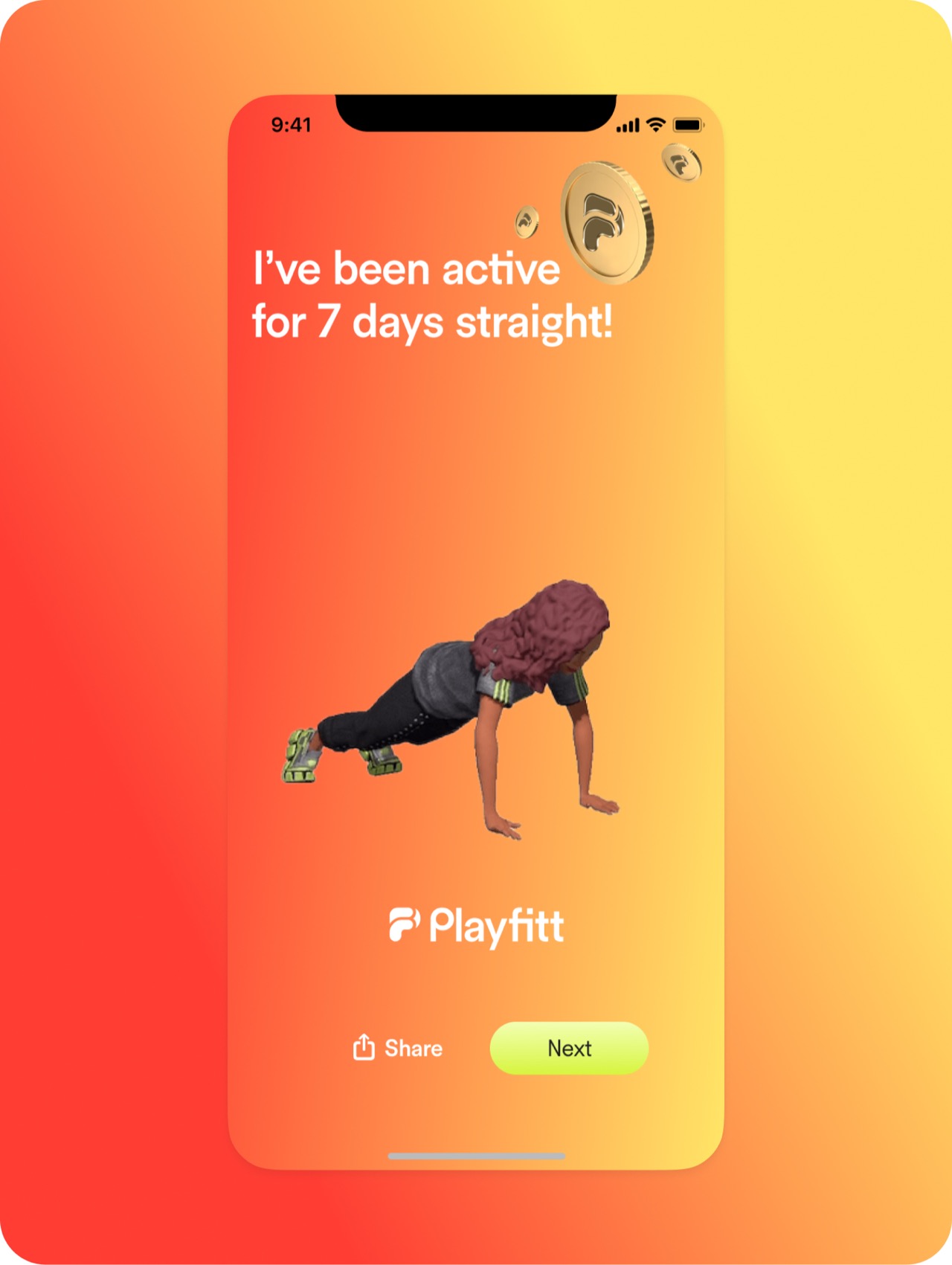 PlayFitt app screen 38