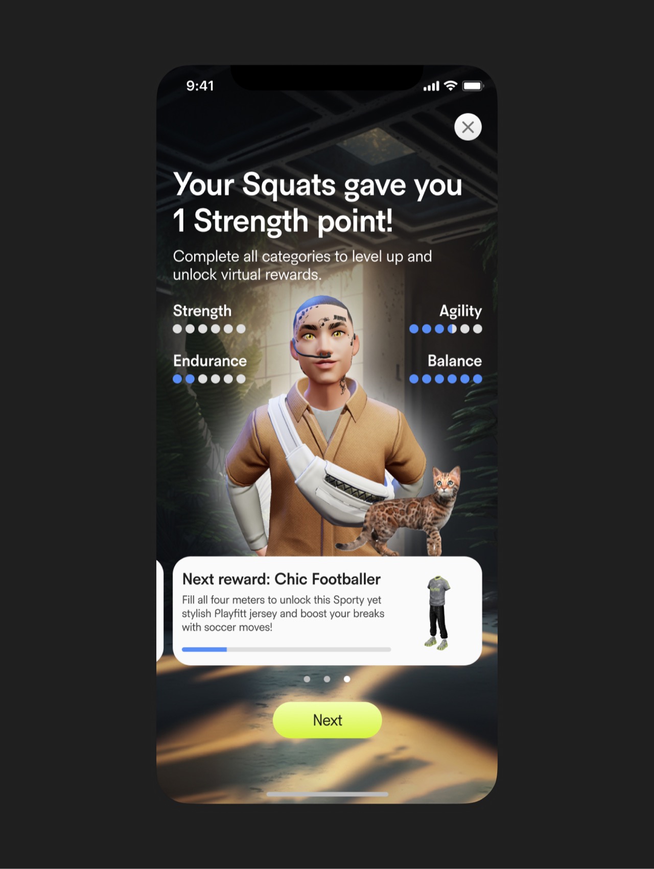 PlayFitt app screen 71