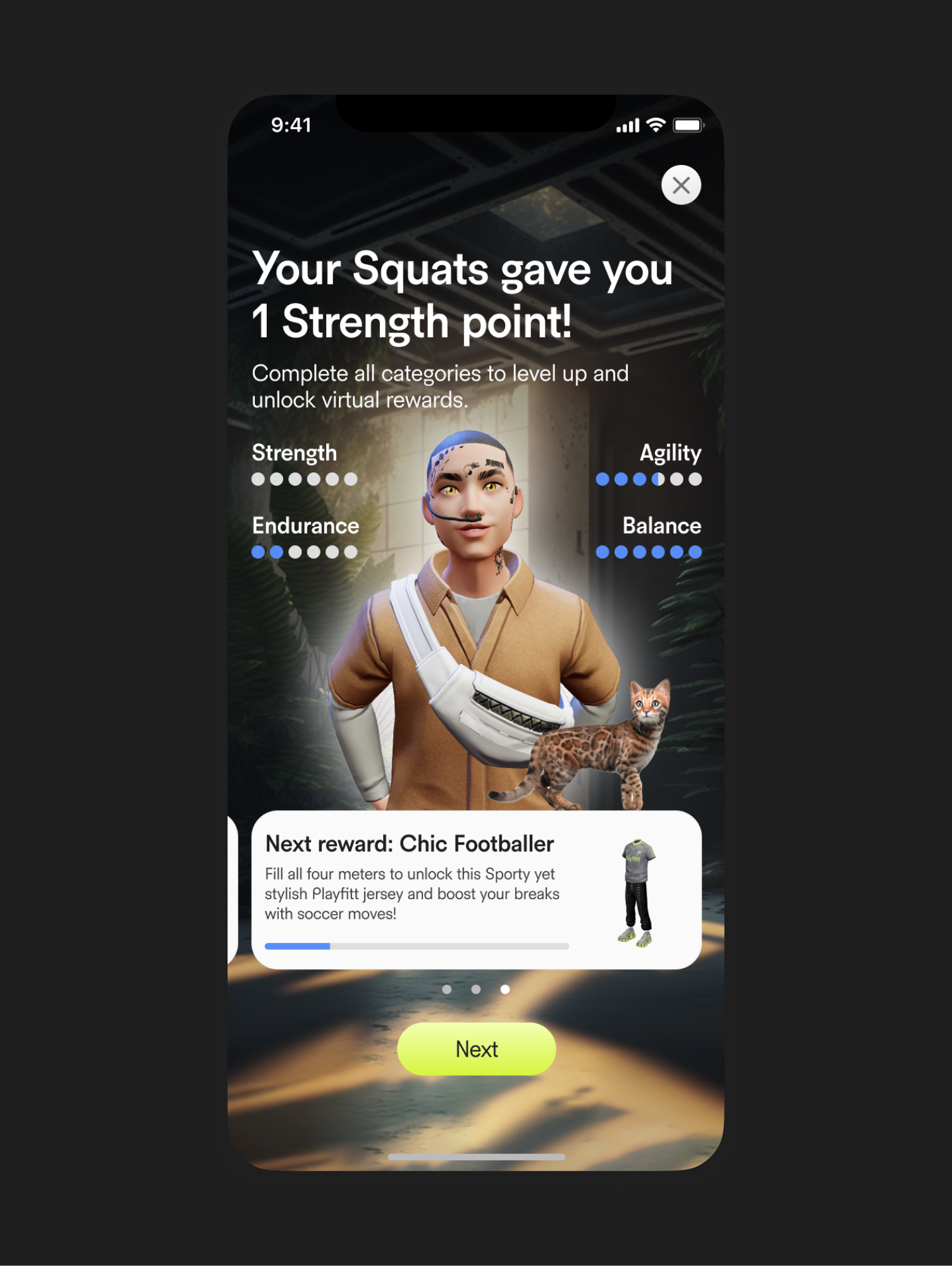 PlayFitt app screen 71