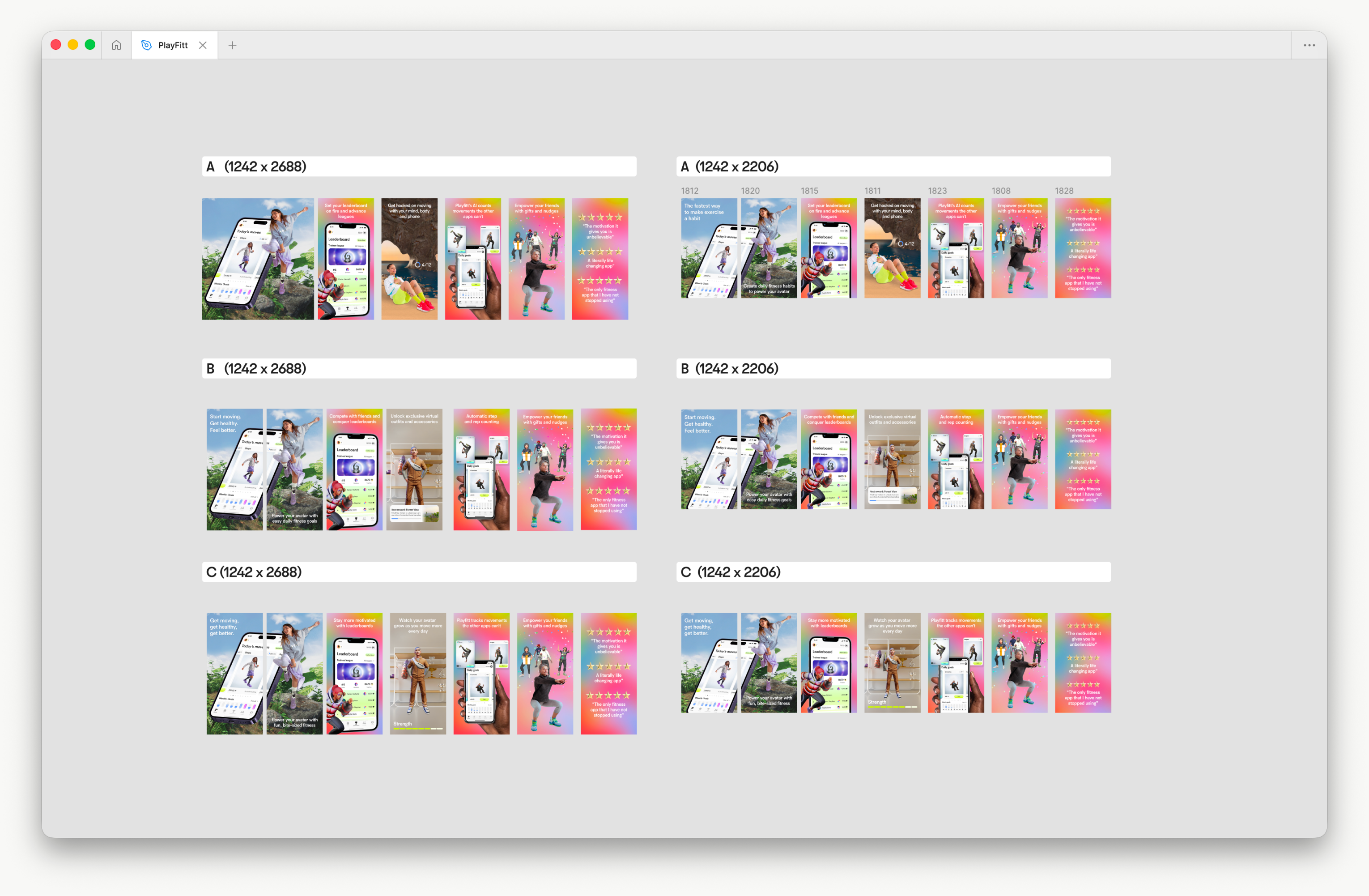 PlayFitt app screen 85
